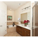 ANHO Led Cosmetic Mirror Wall Mounted, Double Side, 1X/3X Magnification, Lighting, Adjustable, Rotating Function, Stainless Steel