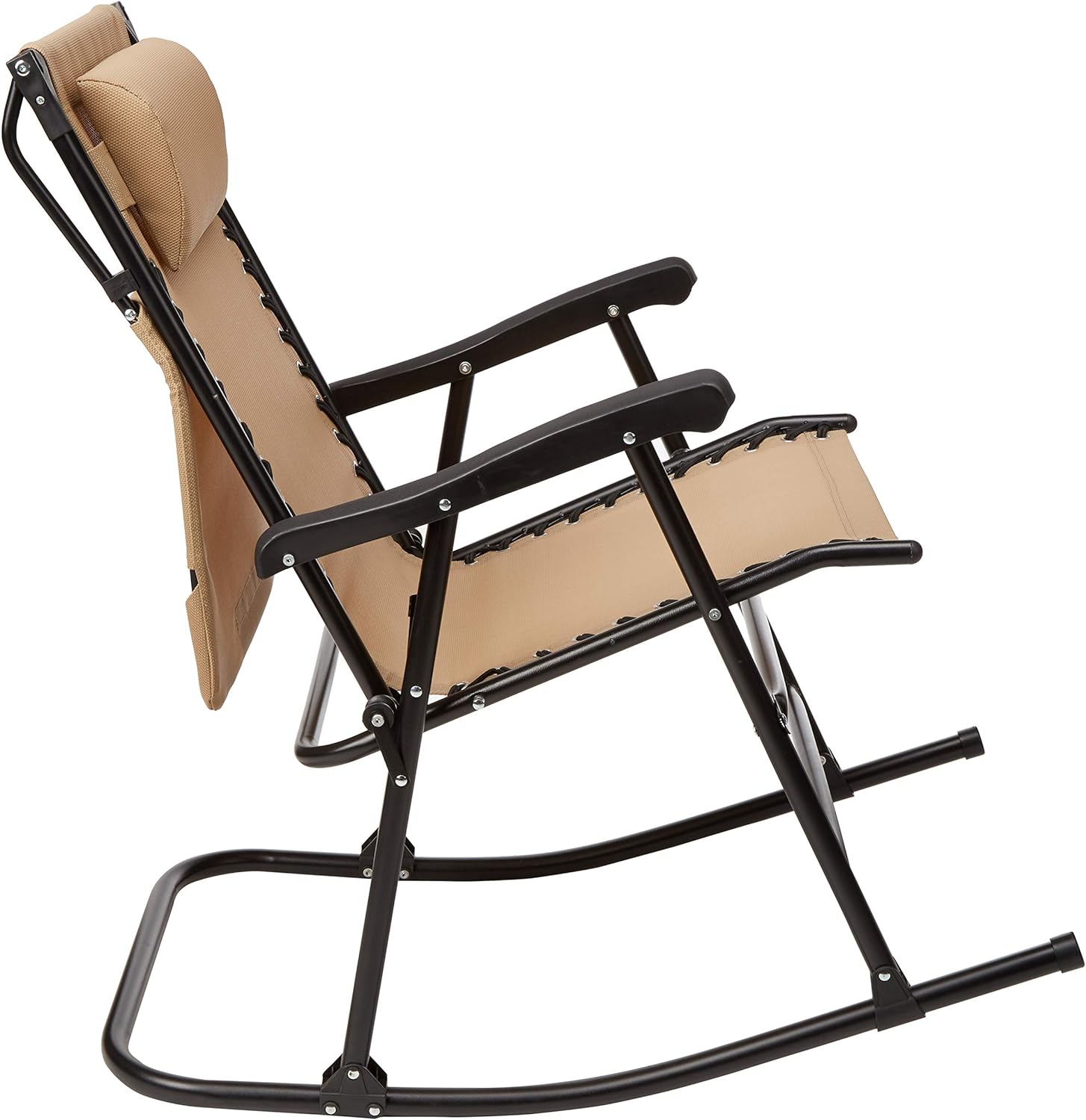 Amazon Basics Foldable Rocking Chair with Canopy