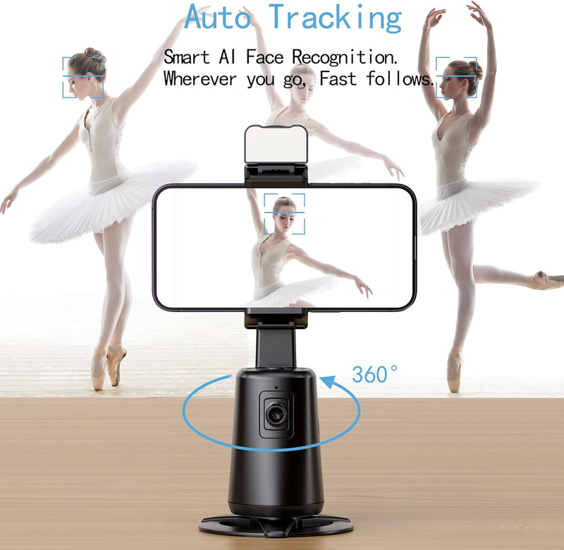 Unitedtime Auto Face-Tracking Tripod for Smartphone with No App Required