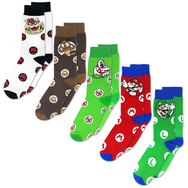 Super Mario Brothers Crew Socks