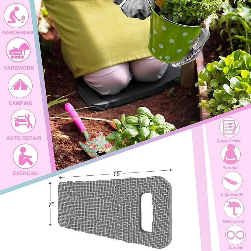 Gardening Tool Set, 6Pcs Heavy Duty Garden Tools Kit, Floral Print Garden Tool Set with Non-Slip Handle