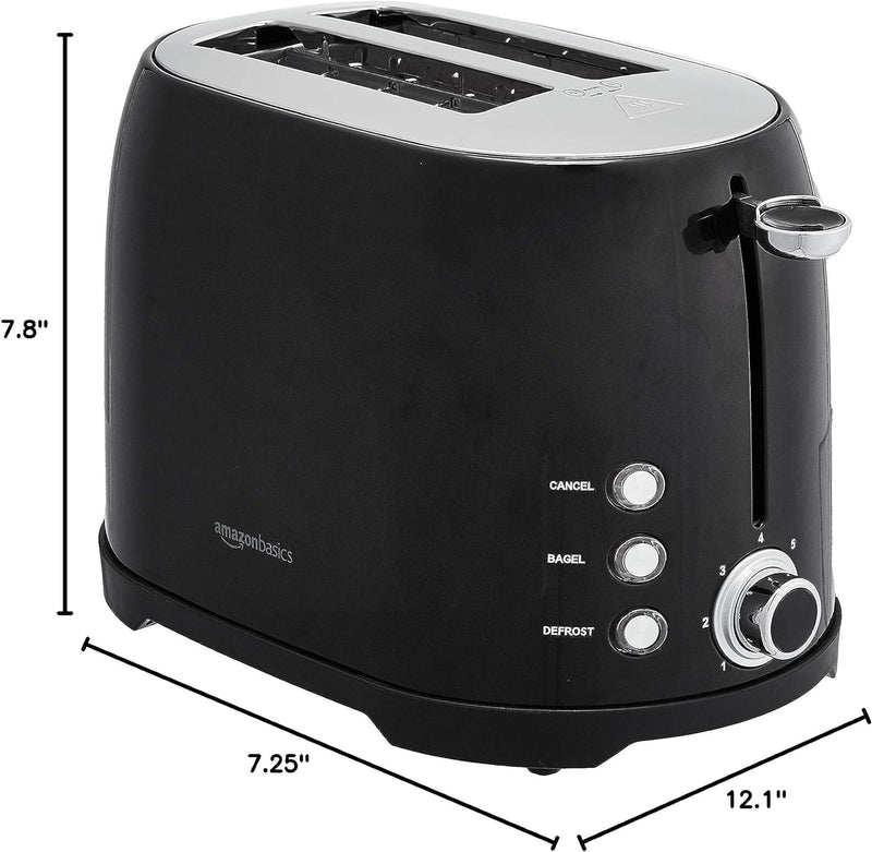 2 Slot Toaster with 6 Browning Settings and Removable Crumb Trays