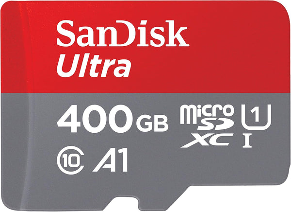 SanDisk 400GB Ultra microSDXC UHS-I Memory Card with Adapter - 120MB/s, C10, U1, Full HD, A1, Micro SD Card