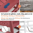 Patio Oversized Rocking Chair Outdoor, Weather Resistant, Low Maintenance, High Back Front Porch Rocker Chairs 385lbs Support