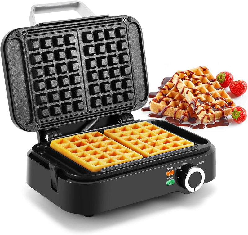 AICOOK Waffle Maker 3 in 1, Sandwich Maker with 3 Detachable Non-Stick  Plates