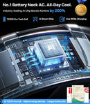 COOLIFY 2 Neck Air Conditioner, Portable Personal Cooler Neck Fan,Portable Personal Cooler and Heater Strong Wind,Idea Gifts for Women & Men