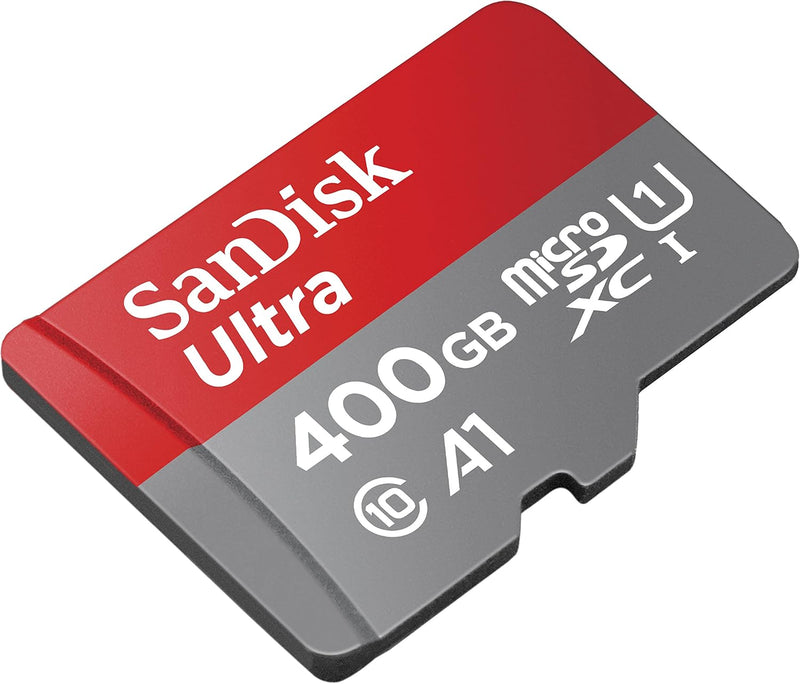 SanDisk 400GB Ultra microSDXC UHS-I Memory Card with Adapter - 120MB/s, C10, U1, Full HD, A1, Micro SD Card