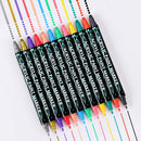 24/36 Colors Dual Tips Art Marker Drawing Acrylic Paint Marker Pens Set For Rock Painting Ceramic Glass Wood,