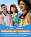TORRAS COOLiFY Air Neck Air Conditioner, Ultra-Light Portable Neck Fan Rechargeable with 3 Modes Fan/Cool/Heat