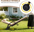 Patio Chaise Lounge Chairs Set of 2 Wicker Pool Lounge Chairs Outdoor with 5 Adjustable Back & Removable Cushion & Tray Tanning Chair Sun Loungers for Patio Poolside Deck Beach