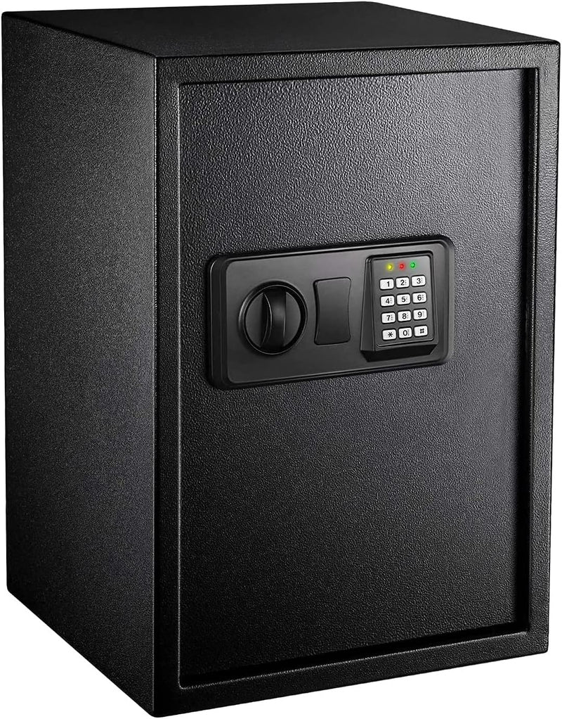 Home Security Safe Box with Digital Keypad for Safeguarding Valuables & Documents