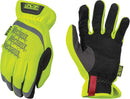 Mechanix Wear: Hi-Viz FastFit Work Gloves with Secure Fit Elastic Cuff, Reflective and High Visibility, Touchscreen Capable, Safety Gloves for Men, Multi-Purpose Use (Fluorescent Yellow, Large)