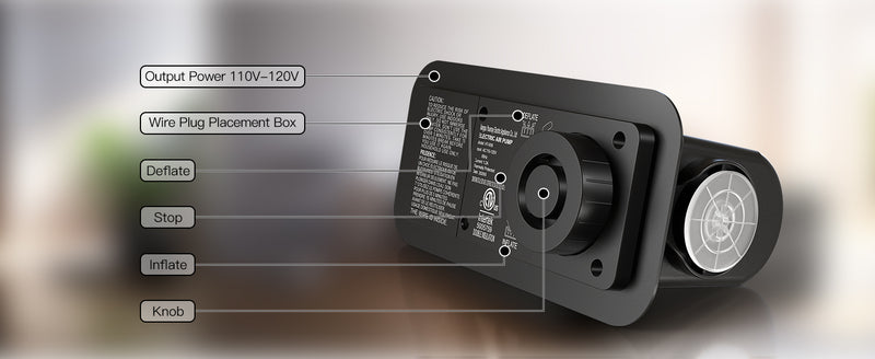 Lavisx 18" Premium Queen Size Air Mattress with Built-In Pump, Soft Flocked Top, and Automatic Inflation/Deflation