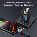 PURSUIT 4-in-1 240W SuperFast Charging CableMFi/MacBook/Samsung PpS/CertifiedMilitary-Grade Armor/Data Sync + 100W LaptopCharging Travel-Ready Tough Design, with storage box