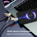 PURSUIT 4-in-1 240W SuperFast Charging CableMFi/MacBook/Samsung PpS/CertifiedMilitary-Grade Armor/Data Sync + 100W LaptopCharging Travel-Ready Tough Design, with storage box