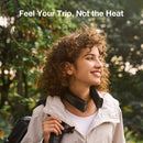 85%NEW TORRAS COOLIFY 2S Neck Air Conditioner, Portable Personal Cooler and Heater Strong Wind, 3-Speed, App Control Neck Fan Rechargeable, Storm White