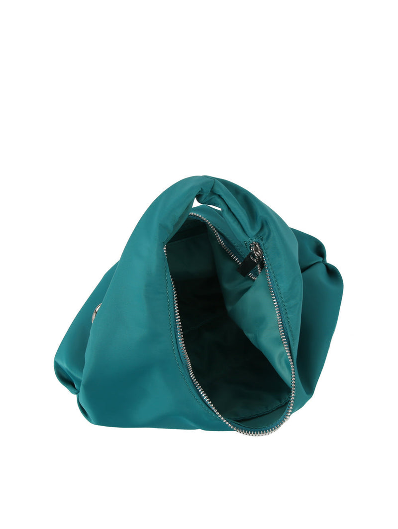 Nylon Shoulder Bag for Women with Detachable Crossbody Strap, Lightweight Everyday Purse with Top Zip Closure & Inner Pocket