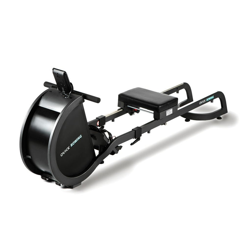 OVICX R100 Foldable Home Rower with Adjustable Foot Plate, Extra Long Track, and 16 Intensity Levels for Full-Body Workouts