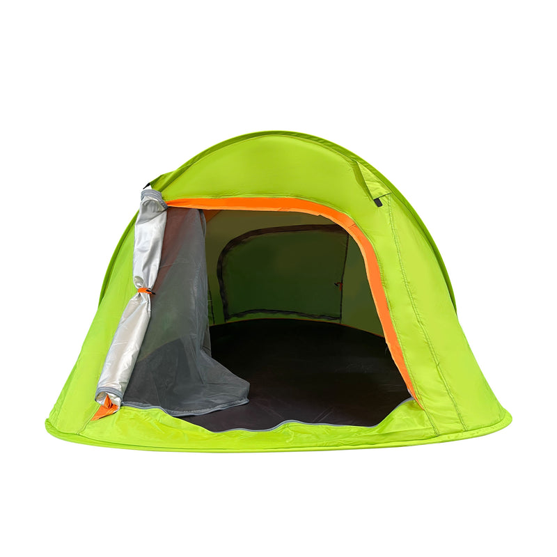 Instant 2-Person Pop-Up Tent with 2 Ventilated Mesh Windows and 2 Doors