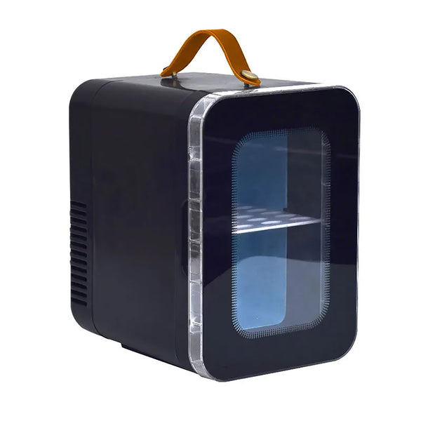 Portable 5L Mini Fridge/Warmer with Cold & Hot Functions, 12V Car & 110V Home Power + Handle