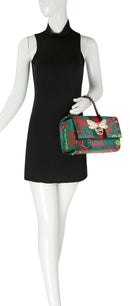 Graffiti Bee Print Satchel & Wallet Set, Vegan Leather 2-in-1 Convertible Shoulder Bag with Detachable Strap for Women