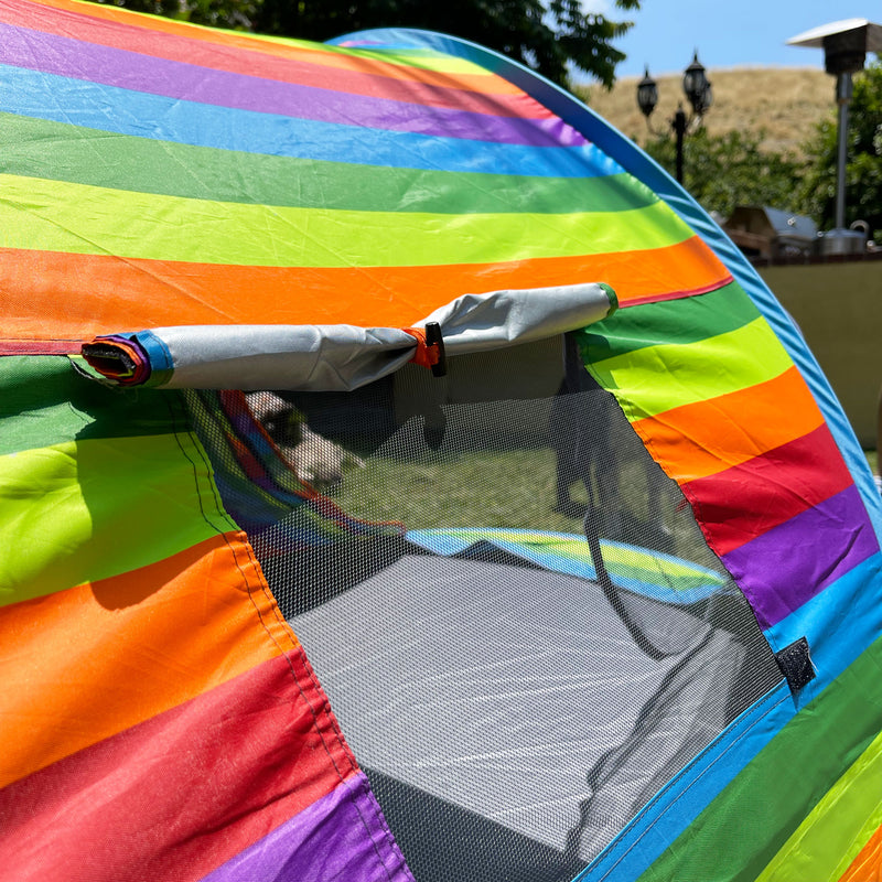 Instant 2-Person Pop-Up Tent with 2 Ventilated Mesh Windows and 2 Doors