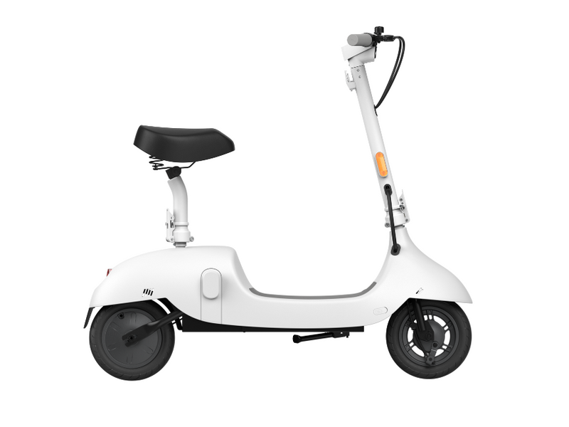 OKAI Retro-Style Electric Scooter with Comfortable Seat & 10" Wheels - Up to 35 Miles Range & 15.5mph Top Speed