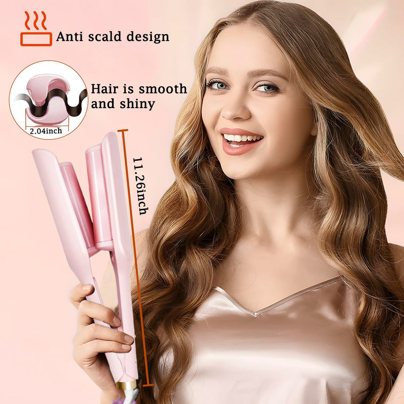 French Wave 32mm Mermaid Hair Crimper Styling Iron