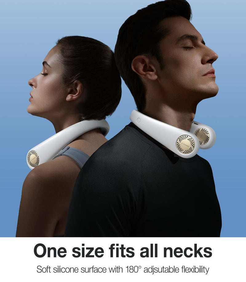 Torras bladeless neck fan Air Conditioner L3, 360° Airflow,3s Cool Down,Idea Gifts for Women & Men