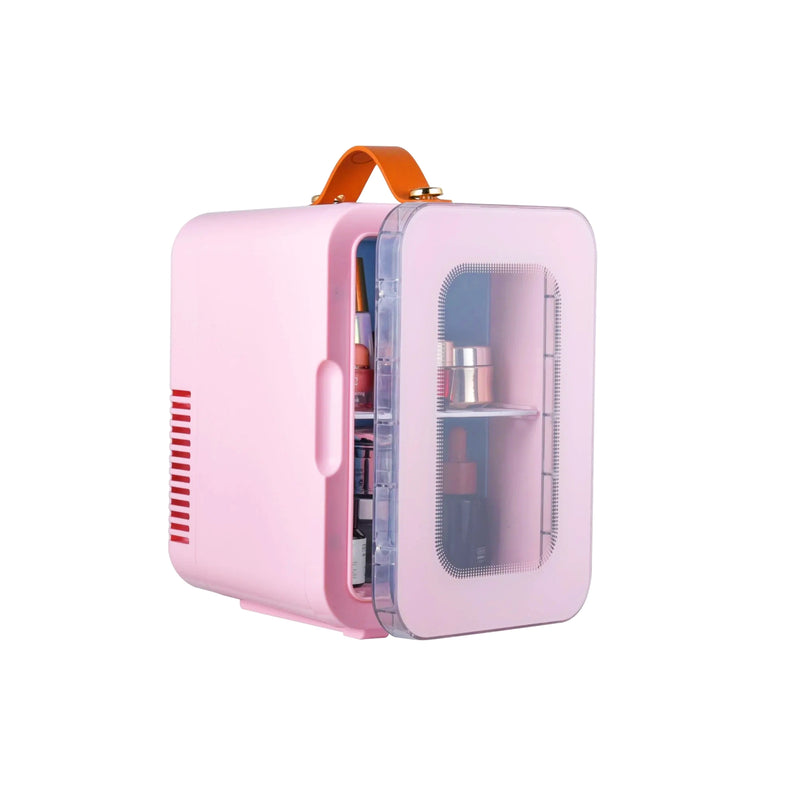 Portable 5L Mini Fridge/Warmer with Cold & Hot Functions, 12V Car & 110V Home Power + Handle