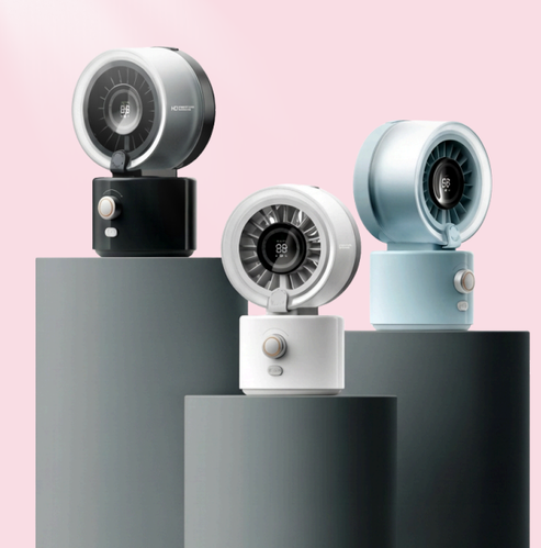 Portable Misting Fan, Clip-On or Flexible Tripod Personal Cooling Fan, Fine Mist Cools Air up to 15°F, 100 Speed Levels, Rechargeable Fan for Strollers, Golf Carts & Desktop Use