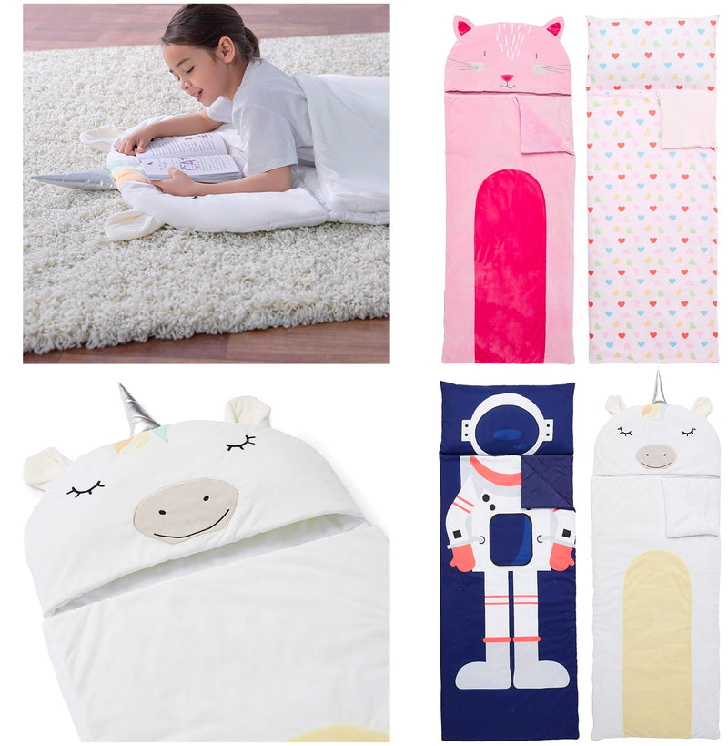 Amazon Basics Kids Ultra-Soft Light-Weight Indoor Slumber Party Sleeping Bag