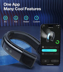 85%NEW TORRAS COOLIFY 2S Neck Air Conditioner, Portable Personal Cooler and Heater Strong Wind, 3-Speed, App Control Neck Fan Rechargeable, Storm White