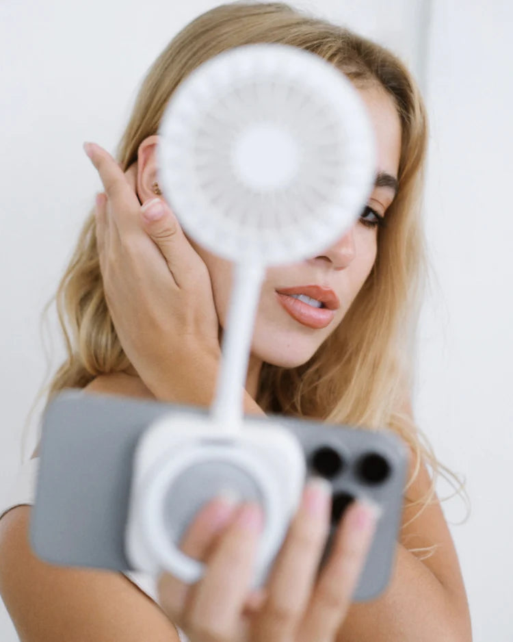 Pursuit DNDLN Magnetic Fan with LED Ring Light & Hands-Free 360° Adjustable Stand