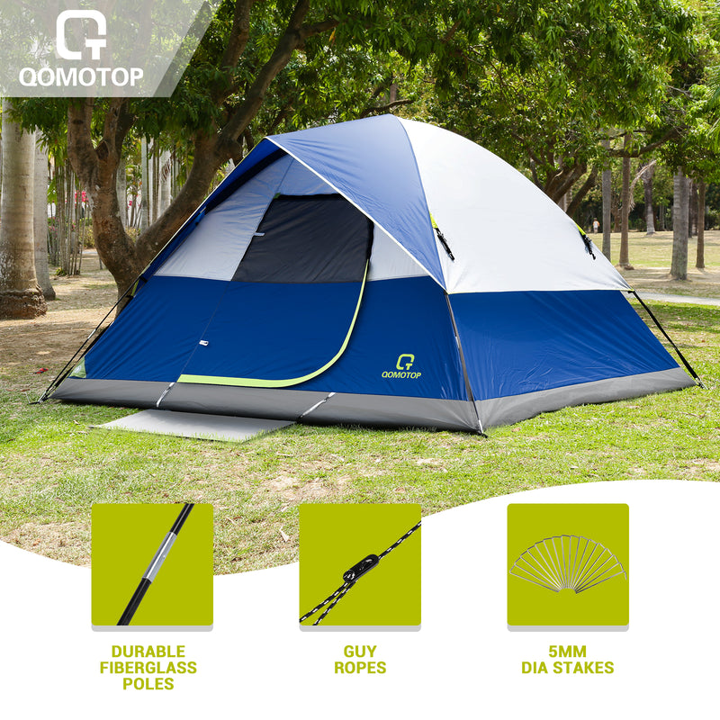 Easy Setup Dome Camping Tent with Rain Fly