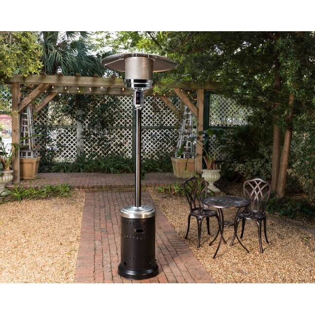 Amazon Basics 46,000 BTU Commercial Outdoor Propane Patio Heater with Wheels