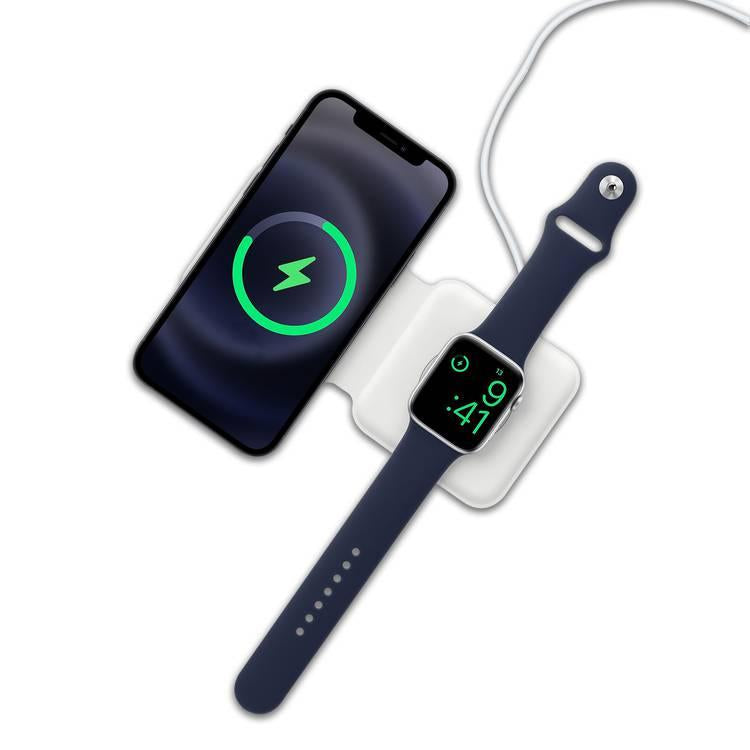2-in-1 Foldable Magnetic Charger for Apple Watch, iPhone 15/14/13/12 Series & AirPods - Versatile Charger for Everyday Use Wearable Folding car