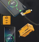 Racktodoor USB-C PD Charger Gift with Two USBC Data Cables for MacBook iPhone 15/16 iPad Samsung Laptops & Smartphones Cellphone Charging Electronic Oi certification