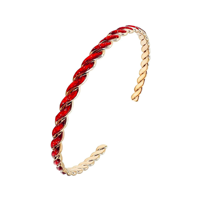 Rose Gold Open Bangle Bracelets for Women Girls, 14K Gold Bracelet Stackable Bracelet, Adjustable Wide Bracelet for Gifts