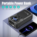 Jump Starter with Air Compressor, 2000A Portable Car Battery Booster (6.0 Gas/2L Diesel) with 150PSI Auto-Shutoff Tire Inflator, 12V Supersafe Lithium Jump Box Car Battery Jumper Starter,Idea  Halloween Thanksgiving Day Gifts