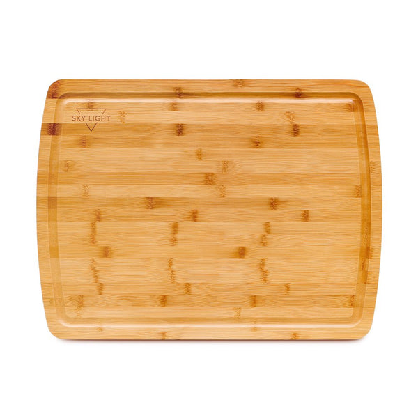 Carving Cutting Board, Large Turkey Bamboo Board with Juice Groove