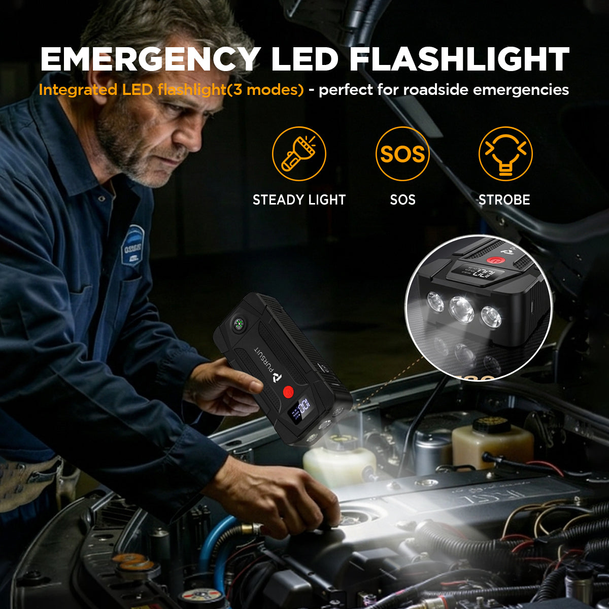 TRAVERSE 1000A Peak 12V Car Jump Starter