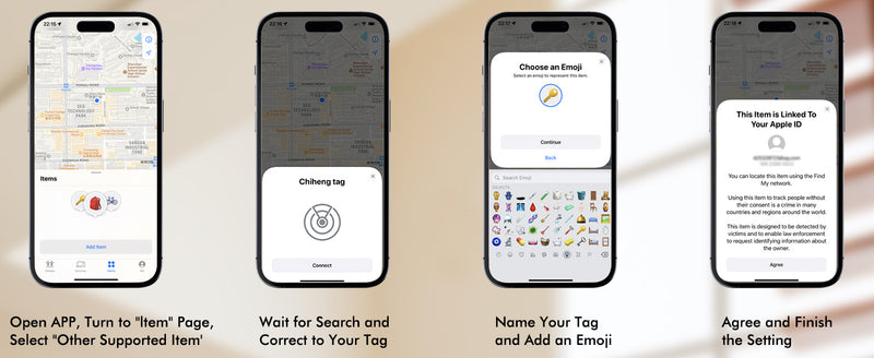 Allmatt Tag Tracker Bluetooth SmartTag Key and Device Finder with Apple Find My App