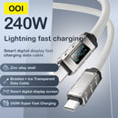 OOI 4 in 1 USB MAX 240W PD Fast Car Charging & Data Sync – USB-A, USB-C, and Lightning Compatible with iPhone 16/15 chargers Electronic Smartphone Carplay Adapter