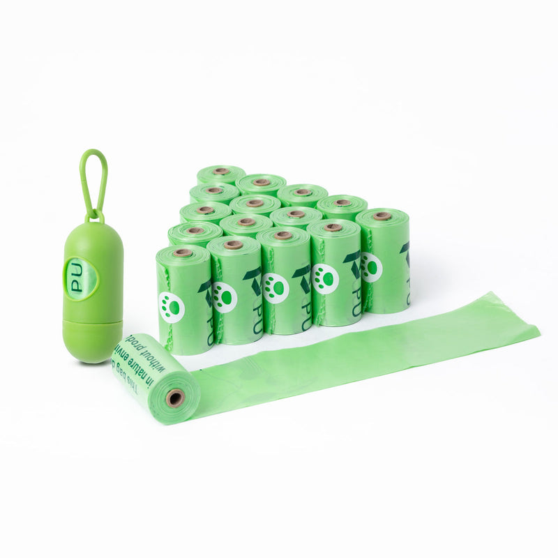 PURSUIT 1080pcs(72 Rolls) or 1950pcs(130 Rolls) Biodegradable  Dog Waste Bag with Dispenser