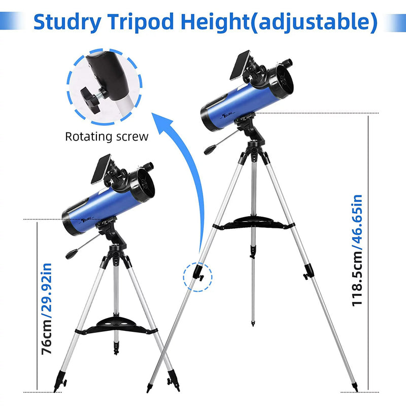 Easy-to-Use Refractor Telescope with Phone Adapter & Eyepieces