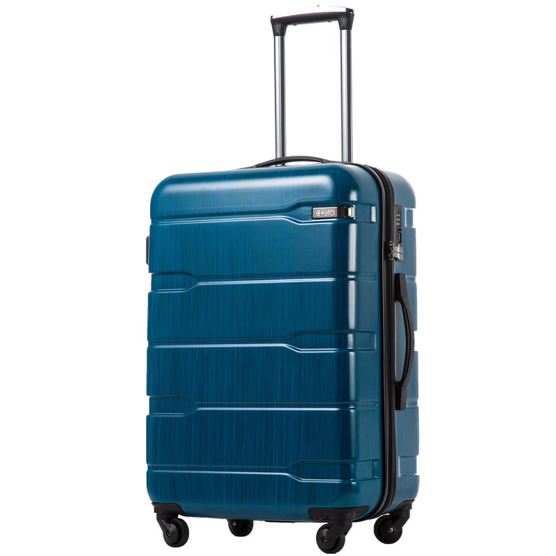 Coolife Hardside Spinner Luggage Suitcase with Built-In TSA Lock (3 Sizes)