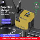 Retractable Car Charger 3-in-1 Super Fast Charging Cable for iPhone & Android Devices