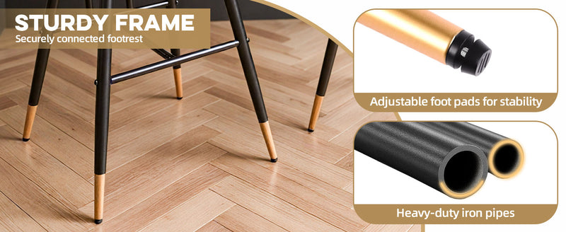 Bar Stools Set of 2 26 Inch Tall Counter Height Barstools with Backs Upholstered Bar Chairs for Kitchen Island Home Coffee Bar