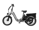 ActBest Triker Plus Folding 3-Wheel Electric Bike with 1200W Motor, 48V 15.6Ah Battery, Rear Rack, Shimano 7-Speed Shifter, Front Suspension, Hydraulic Brakes, and Headlight